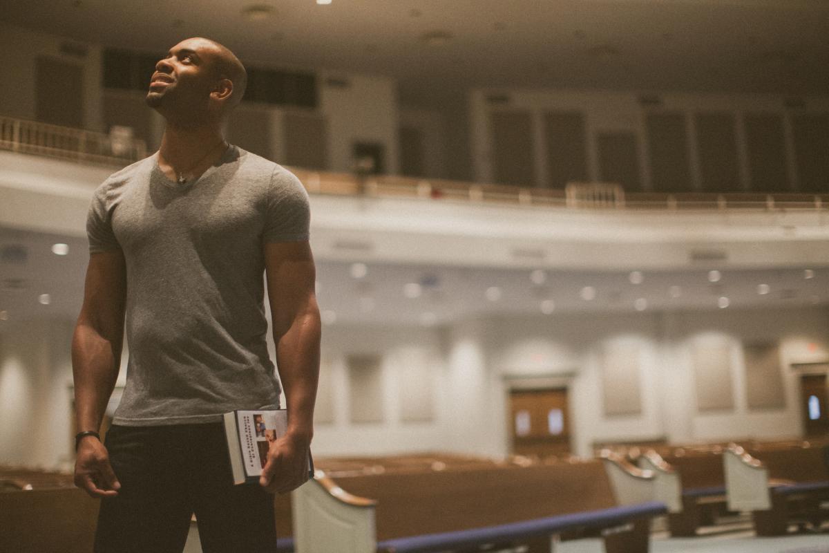 Church family worshipping together